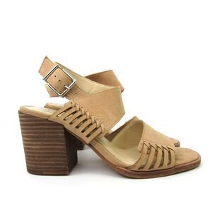 Vince Camuto Women’s Karmelo Leather High Heels in Tan Sz 5